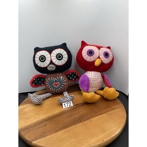 2 VNTG Owls Owl Forever & Peekaboo‎ Plush